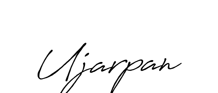 Use a signature maker to create a handwritten signature online. With this signature software, you can design (Antro_Vectra_Bolder) your own signature for name Ujarpan. Ujarpan signature style 7 images and pictures png