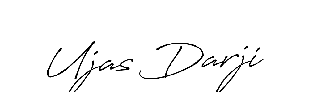 Make a beautiful signature design for name Ujas Darji. With this signature (Antro_Vectra_Bolder) style, you can create a handwritten signature for free. Ujas Darji signature style 7 images and pictures png