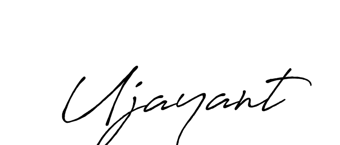 Use a signature maker to create a handwritten signature online. With this signature software, you can design (Antro_Vectra_Bolder) your own signature for name Ujayant. Ujayant signature style 7 images and pictures png