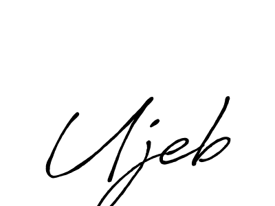 Create a beautiful signature design for name Ujeb. With this signature (Antro_Vectra_Bolder) fonts, you can make a handwritten signature for free. Ujeb signature style 7 images and pictures png