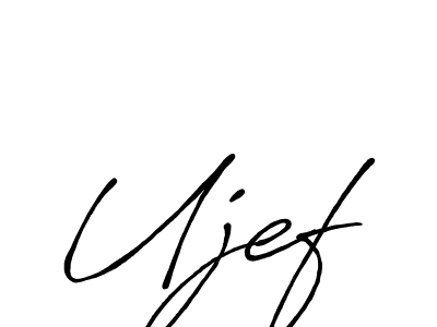 Ujef stylish signature style. Best Handwritten Sign (Antro_Vectra_Bolder) for my name. Handwritten Signature Collection Ideas for my name Ujef. Ujef signature style 7 images and pictures png