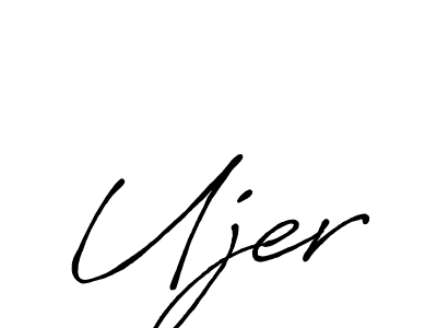 Use a signature maker to create a handwritten signature online. With this signature software, you can design (Antro_Vectra_Bolder) your own signature for name Ujer. Ujer signature style 7 images and pictures png