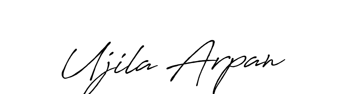 How to make Ujila Arpan signature? Antro_Vectra_Bolder is a professional autograph style. Create handwritten signature for Ujila Arpan name. Ujila Arpan signature style 7 images and pictures png