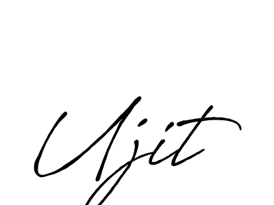 Design your own signature with our free online signature maker. With this signature software, you can create a handwritten (Antro_Vectra_Bolder) signature for name Ujit. Ujit signature style 7 images and pictures png