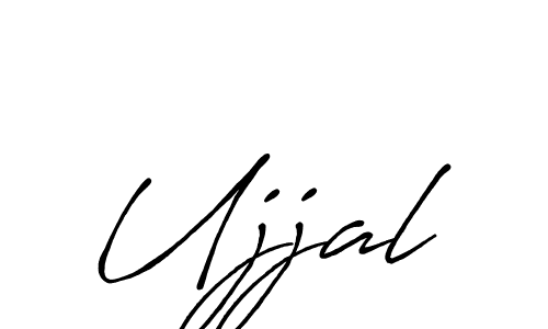 Make a beautiful signature design for name Ujjal. With this signature (Antro_Vectra_Bolder) style, you can create a handwritten signature for free. Ujjal signature style 7 images and pictures png