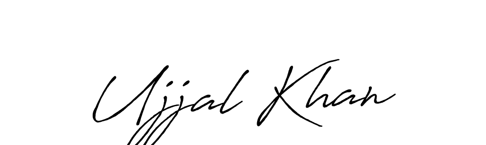 Create a beautiful signature design for name Ujjal Khan. With this signature (Antro_Vectra_Bolder) fonts, you can make a handwritten signature for free. Ujjal Khan signature style 7 images and pictures png