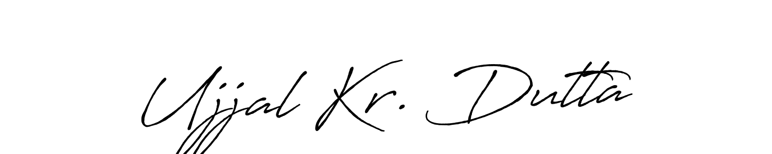 How to make Ujjal Kr. Dutta signature? Antro_Vectra_Bolder is a professional autograph style. Create handwritten signature for Ujjal Kr. Dutta name. Ujjal Kr. Dutta signature style 7 images and pictures png