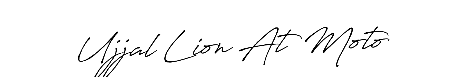 Once you've used our free online signature maker to create your best signature Antro_Vectra_Bolder style, it's time to enjoy all of the benefits that Ujjal Lion At Moto name signing documents. Ujjal Lion At Moto signature style 7 images and pictures png