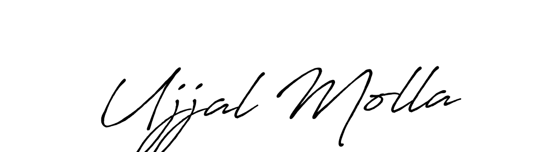 Design your own signature with our free online signature maker. With this signature software, you can create a handwritten (Antro_Vectra_Bolder) signature for name Ujjal Molla. Ujjal Molla signature style 7 images and pictures png