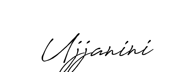 How to make Ujjanini signature? Antro_Vectra_Bolder is a professional autograph style. Create handwritten signature for Ujjanini name. Ujjanini signature style 7 images and pictures png