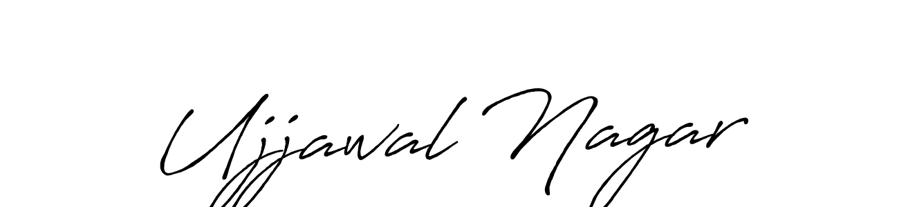 Create a beautiful signature design for name Ujjawal Nagar. With this signature (Antro_Vectra_Bolder) fonts, you can make a handwritten signature for free. Ujjawal Nagar signature style 7 images and pictures png
