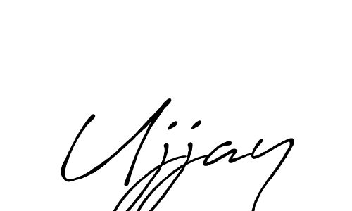 Create a beautiful signature design for name Ujjay. With this signature (Antro_Vectra_Bolder) fonts, you can make a handwritten signature for free. Ujjay signature style 7 images and pictures png