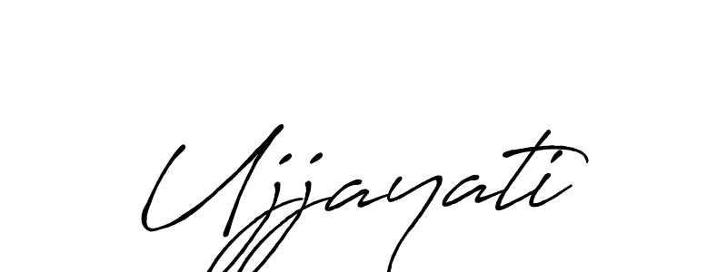 How to make Ujjayati signature? Antro_Vectra_Bolder is a professional autograph style. Create handwritten signature for Ujjayati name. Ujjayati signature style 7 images and pictures png