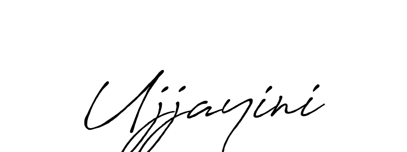 How to make Ujjayini name signature. Use Antro_Vectra_Bolder style for creating short signs online. This is the latest handwritten sign. Ujjayini signature style 7 images and pictures png