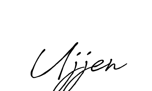 Make a beautiful signature design for name Ujjen. With this signature (Antro_Vectra_Bolder) style, you can create a handwritten signature for free. Ujjen signature style 7 images and pictures png