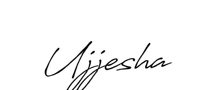 You should practise on your own different ways (Antro_Vectra_Bolder) to write your name (Ujjesha) in signature. don't let someone else do it for you. Ujjesha signature style 7 images and pictures png