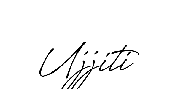 How to make Ujjiti signature? Antro_Vectra_Bolder is a professional autograph style. Create handwritten signature for Ujjiti name. Ujjiti signature style 7 images and pictures png