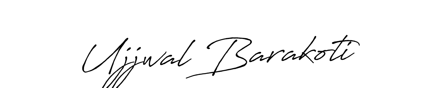 Design your own signature with our free online signature maker. With this signature software, you can create a handwritten (Antro_Vectra_Bolder) signature for name Ujjwal Barakoti. Ujjwal Barakoti signature style 7 images and pictures png
