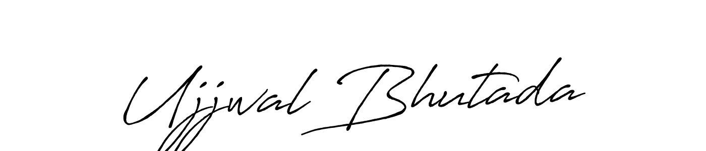 You should practise on your own different ways (Antro_Vectra_Bolder) to write your name (Ujjwal Bhutada) in signature. don't let someone else do it for you. Ujjwal Bhutada signature style 7 images and pictures png