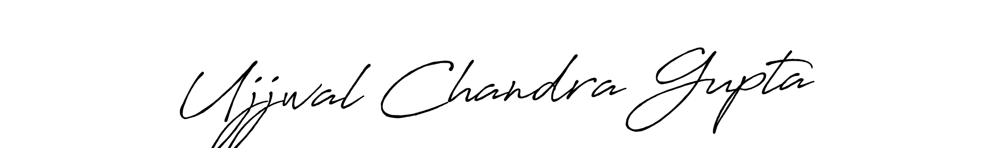 Create a beautiful signature design for name Ujjwal Chandra Gupta. With this signature (Antro_Vectra_Bolder) fonts, you can make a handwritten signature for free. Ujjwal Chandra Gupta signature style 7 images and pictures png