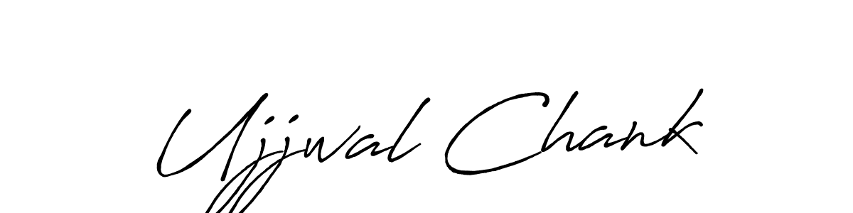 Design your own signature with our free online signature maker. With this signature software, you can create a handwritten (Antro_Vectra_Bolder) signature for name Ujjwal Chank. Ujjwal Chank signature style 7 images and pictures png