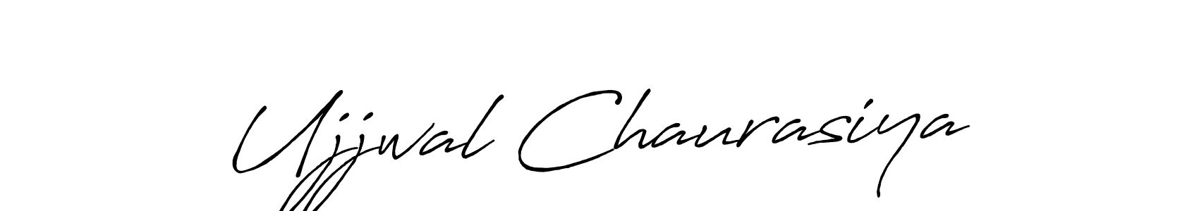 Ujjwal Chaurasiya stylish signature style. Best Handwritten Sign (Antro_Vectra_Bolder) for my name. Handwritten Signature Collection Ideas for my name Ujjwal Chaurasiya. Ujjwal Chaurasiya signature style 7 images and pictures png