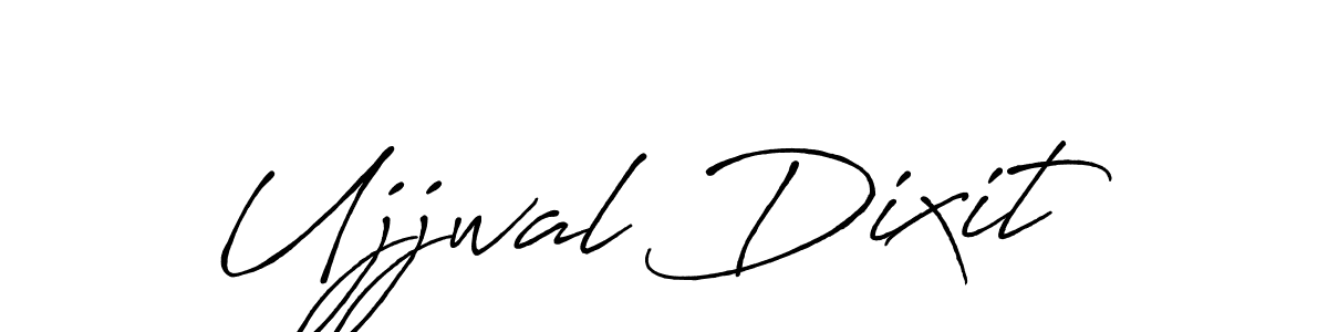 Make a beautiful signature design for name Ujjwal Dixit. With this signature (Antro_Vectra_Bolder) style, you can create a handwritten signature for free. Ujjwal Dixit signature style 7 images and pictures png