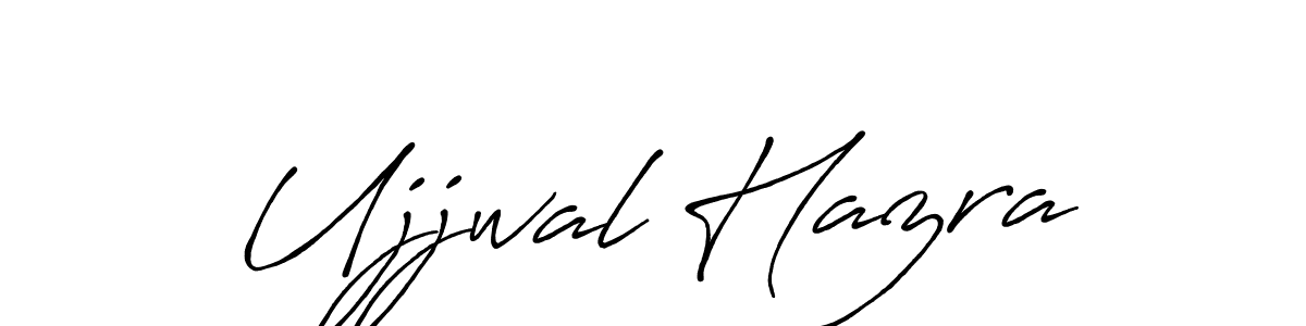 Make a beautiful signature design for name Ujjwal Hazra. With this signature (Antro_Vectra_Bolder) style, you can create a handwritten signature for free. Ujjwal Hazra signature style 7 images and pictures png