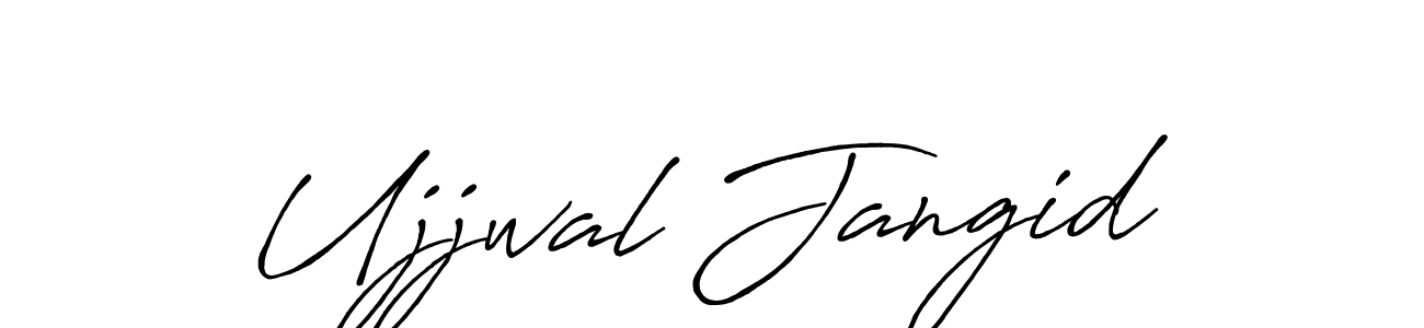 Antro_Vectra_Bolder is a professional signature style that is perfect for those who want to add a touch of class to their signature. It is also a great choice for those who want to make their signature more unique. Get Ujjwal Jangid name to fancy signature for free. Ujjwal Jangid signature style 7 images and pictures png