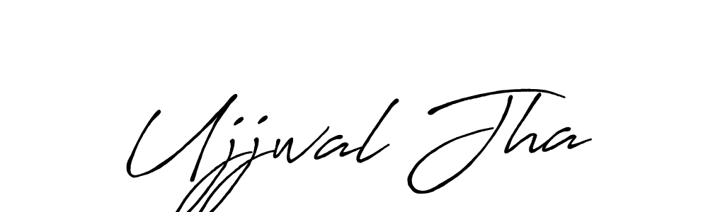 Use a signature maker to create a handwritten signature online. With this signature software, you can design (Antro_Vectra_Bolder) your own signature for name Ujjwal Jha. Ujjwal Jha signature style 7 images and pictures png