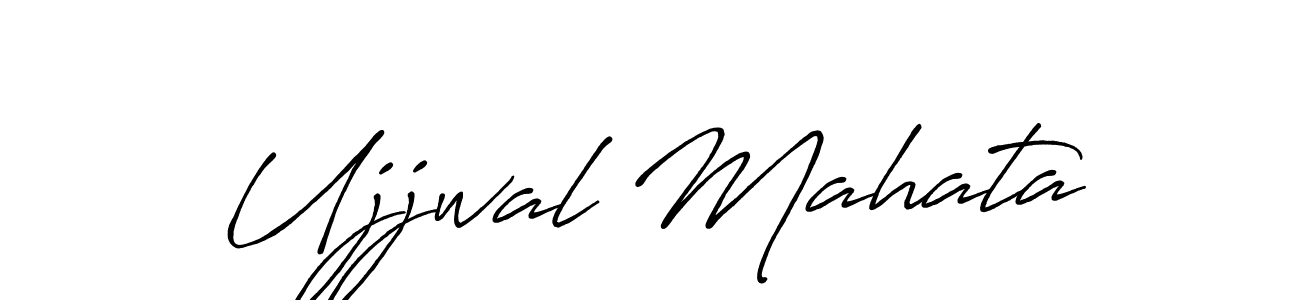 The best way (Antro_Vectra_Bolder) to make a short signature is to pick only two or three words in your name. The name Ujjwal Mahata include a total of six letters. For converting this name. Ujjwal Mahata signature style 7 images and pictures png
