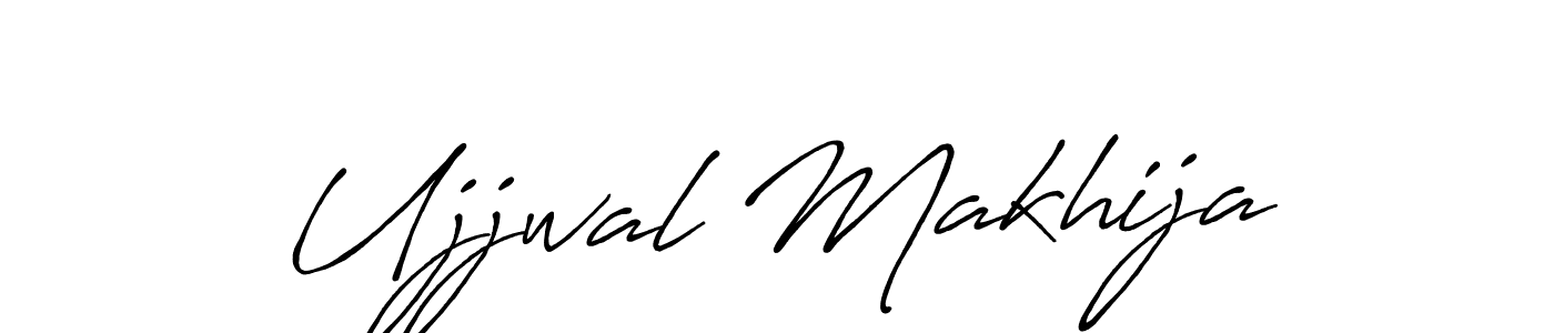 Design your own signature with our free online signature maker. With this signature software, you can create a handwritten (Antro_Vectra_Bolder) signature for name Ujjwal Makhija. Ujjwal Makhija signature style 7 images and pictures png