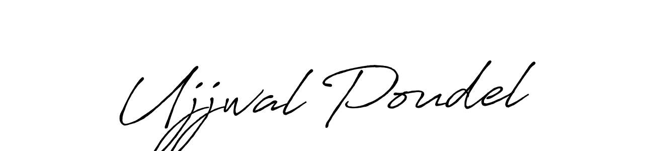 How to make Ujjwal Poudel signature? Antro_Vectra_Bolder is a professional autograph style. Create handwritten signature for Ujjwal Poudel name. Ujjwal Poudel signature style 7 images and pictures png