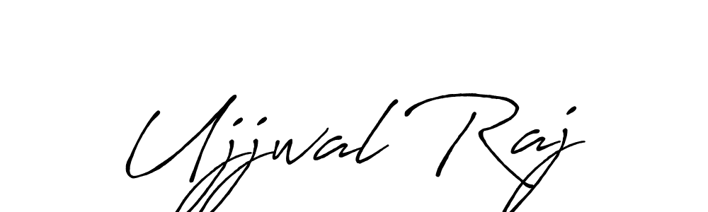 Use a signature maker to create a handwritten signature online. With this signature software, you can design (Antro_Vectra_Bolder) your own signature for name Ujjwal Raj. Ujjwal Raj signature style 7 images and pictures png