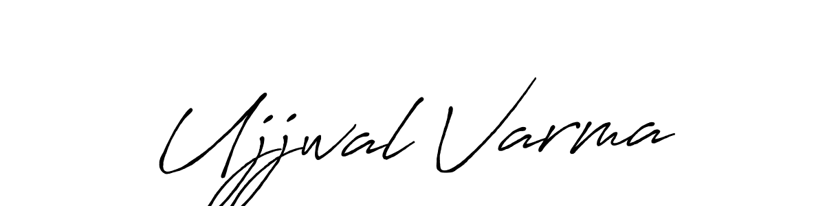 Antro_Vectra_Bolder is a professional signature style that is perfect for those who want to add a touch of class to their signature. It is also a great choice for those who want to make their signature more unique. Get Ujjwal Varma name to fancy signature for free. Ujjwal Varma signature style 7 images and pictures png