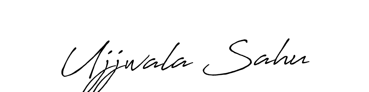 Use a signature maker to create a handwritten signature online. With this signature software, you can design (Antro_Vectra_Bolder) your own signature for name Ujjwala Sahu. Ujjwala Sahu signature style 7 images and pictures png