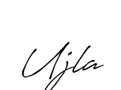 The best way (Antro_Vectra_Bolder) to make a short signature is to pick only two or three words in your name. The name Ujla include a total of six letters. For converting this name. Ujla signature style 7 images and pictures png
