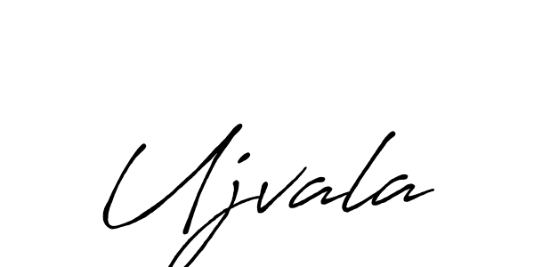 Ujvala stylish signature style. Best Handwritten Sign (Antro_Vectra_Bolder) for my name. Handwritten Signature Collection Ideas for my name Ujvala. Ujvala signature style 7 images and pictures png