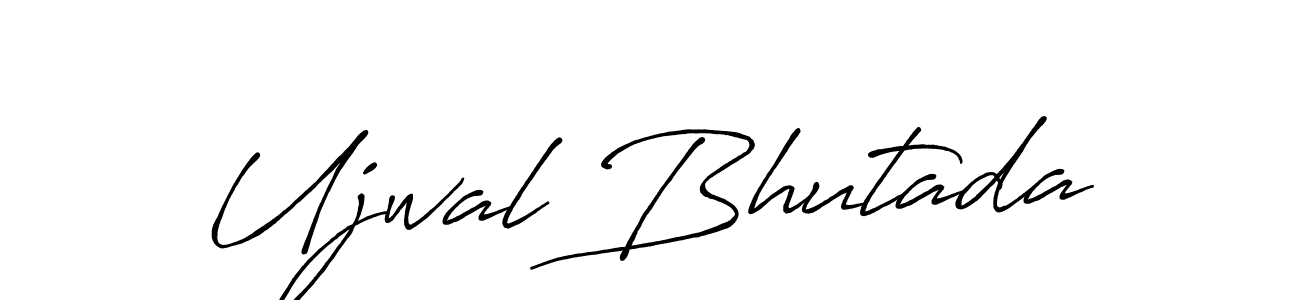 The best way (Antro_Vectra_Bolder) to make a short signature is to pick only two or three words in your name. The name Ujwal Bhutada include a total of six letters. For converting this name. Ujwal Bhutada signature style 7 images and pictures png