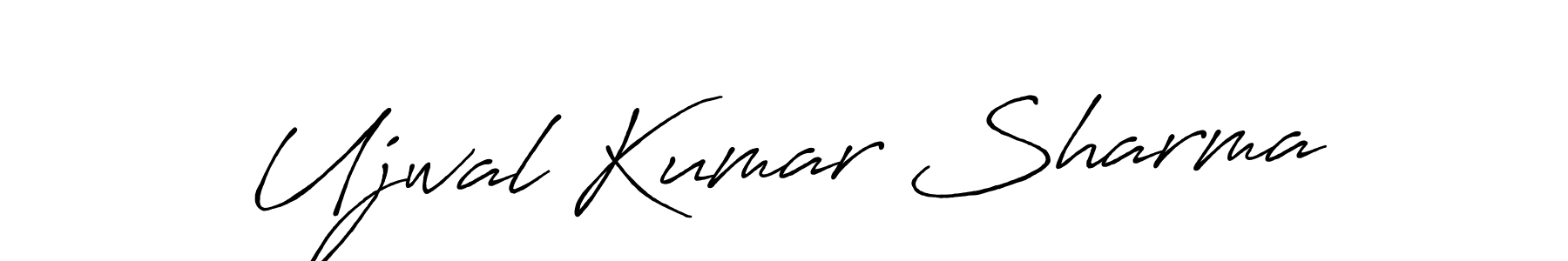 Ujwal Kumar Sharma stylish signature style. Best Handwritten Sign (Antro_Vectra_Bolder) for my name. Handwritten Signature Collection Ideas for my name Ujwal Kumar Sharma. Ujwal Kumar Sharma signature style 7 images and pictures png