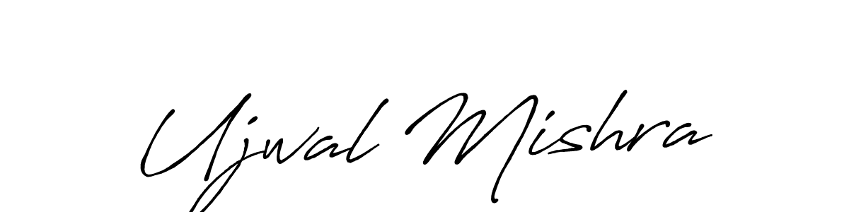 Use a signature maker to create a handwritten signature online. With this signature software, you can design (Antro_Vectra_Bolder) your own signature for name Ujwal Mishra. Ujwal Mishra signature style 7 images and pictures png