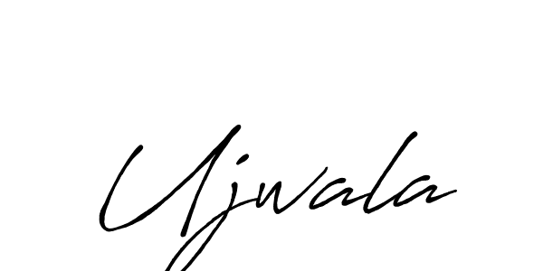 Create a beautiful signature design for name Ujwala. With this signature (Antro_Vectra_Bolder) fonts, you can make a handwritten signature for free. Ujwala signature style 7 images and pictures png