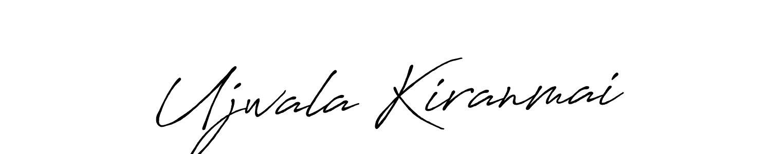 Also You can easily find your signature by using the search form. We will create Ujwala Kiranmai name handwritten signature images for you free of cost using Antro_Vectra_Bolder sign style. Ujwala Kiranmai signature style 7 images and pictures png