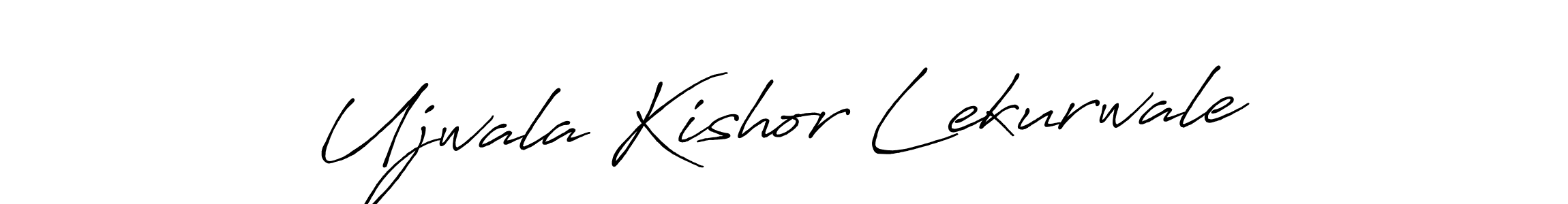 You should practise on your own different ways (Antro_Vectra_Bolder) to write your name (Ujwala Kishor Lekurwale) in signature. don't let someone else do it for you. Ujwala Kishor Lekurwale signature style 7 images and pictures png