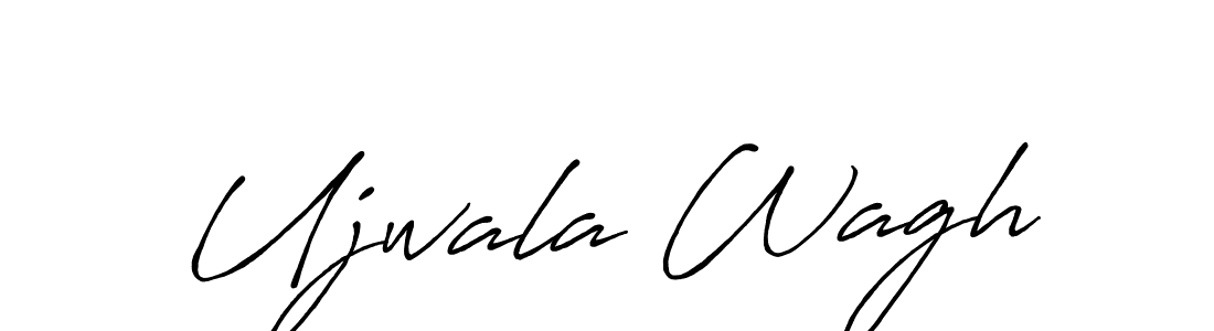Create a beautiful signature design for name Ujwala Wagh. With this signature (Antro_Vectra_Bolder) fonts, you can make a handwritten signature for free. Ujwala Wagh signature style 7 images and pictures png