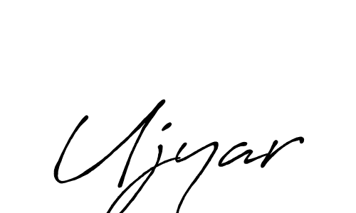 Make a beautiful signature design for name Ujyar. With this signature (Antro_Vectra_Bolder) style, you can create a handwritten signature for free. Ujyar signature style 7 images and pictures png