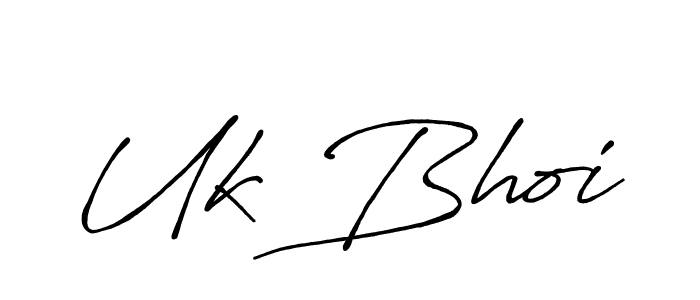 How to Draw Uk Bhoi signature style? Antro_Vectra_Bolder is a latest design signature styles for name Uk Bhoi. Uk Bhoi signature style 7 images and pictures png