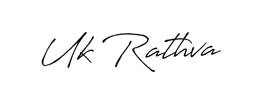 Make a beautiful signature design for name Uk Rathva. Use this online signature maker to create a handwritten signature for free. Uk Rathva signature style 7 images and pictures png