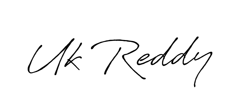 Also we have Uk Reddy name is the best signature style. Create professional handwritten signature collection using Antro_Vectra_Bolder autograph style. Uk Reddy signature style 7 images and pictures png