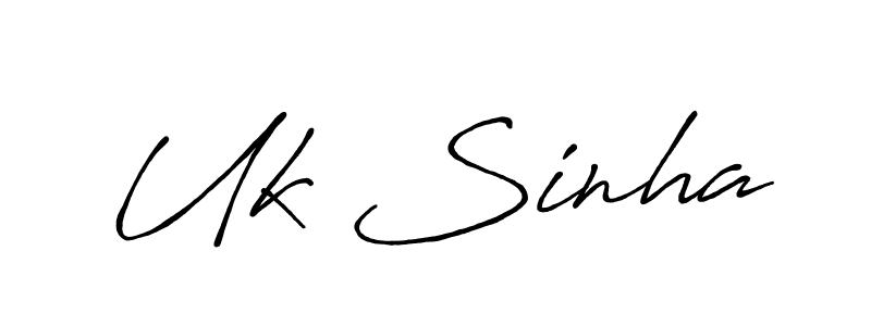 You should practise on your own different ways (Antro_Vectra_Bolder) to write your name (Uk Sinha) in signature. don't let someone else do it for you. Uk Sinha signature style 7 images and pictures png